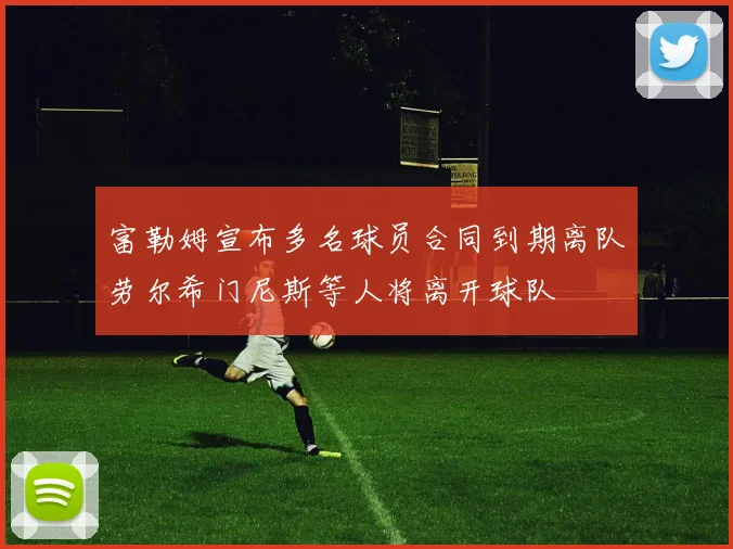 富勒姆宣布多名球员合同到期离队劳尔希门尼斯等人将离开球队
